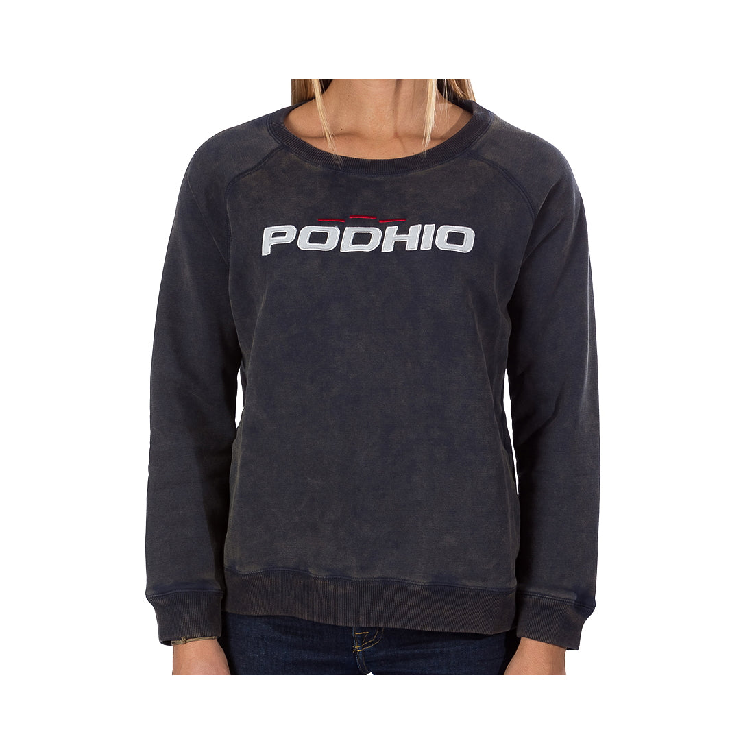 PODHIO FELPA DONNA AUTHENTIC 360 SNOW WASHED GIROCOLLO PD032D 22 