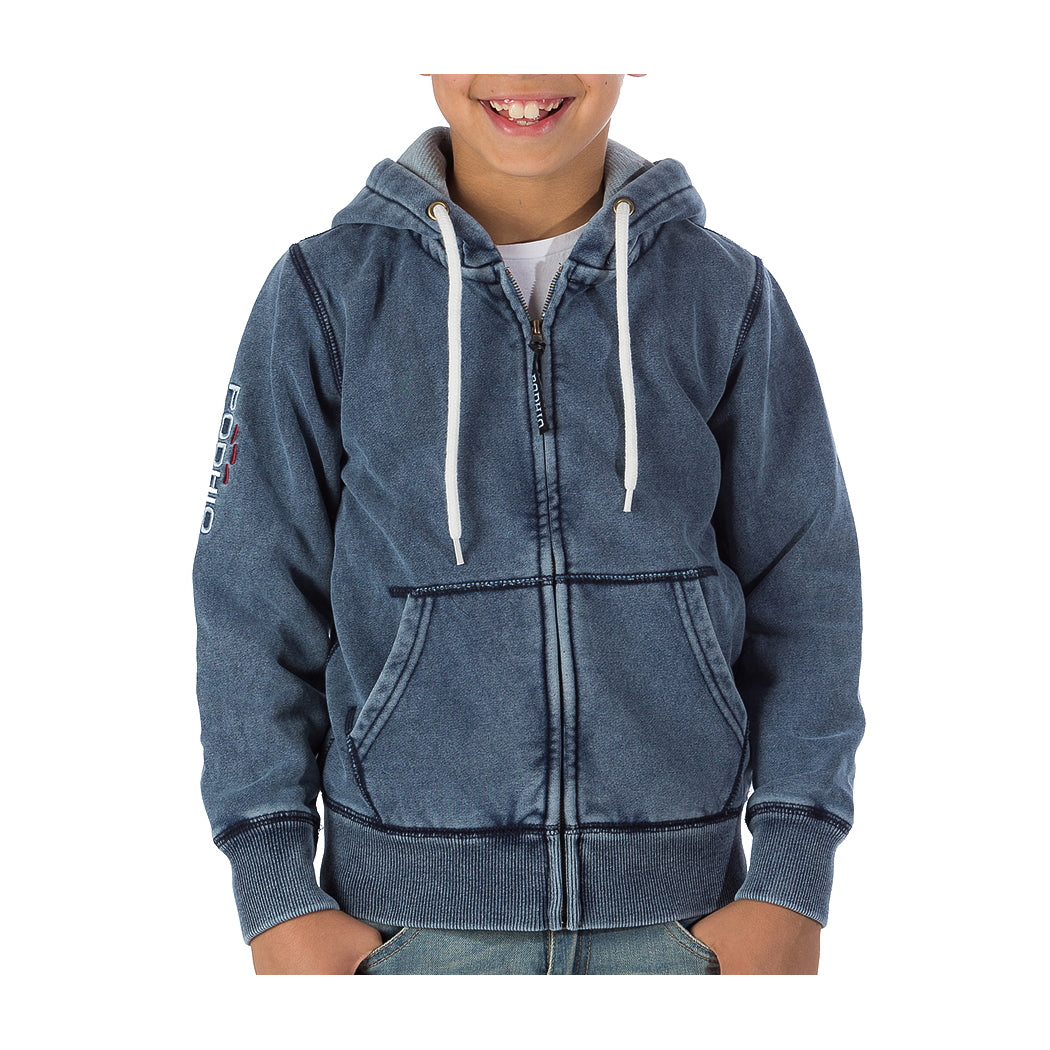 PODHIO FELPA AUTHENTIC 360 JUNIOR CON ZIP E CAPPUCCIO PD007 22J 
