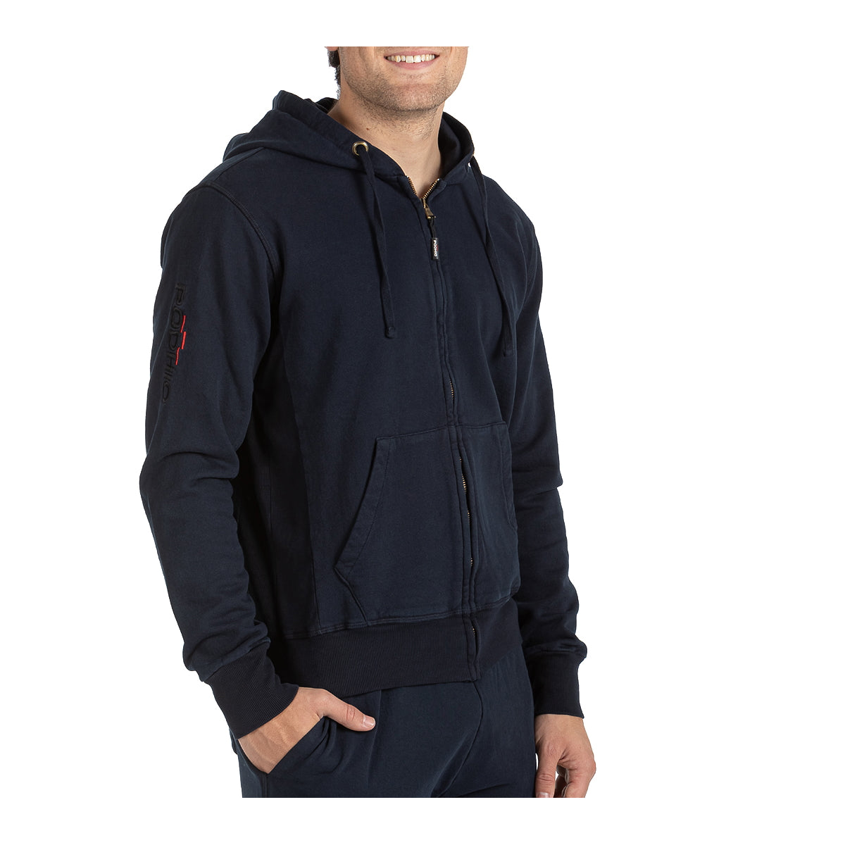 PODHIO FELPA FULL ZIP LIGHT 280 "TERRA" UOMO PD305C 22 