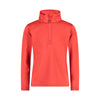 Mädchen-Fleecepullover mit halbem Reißverschluss und Stretch Performance