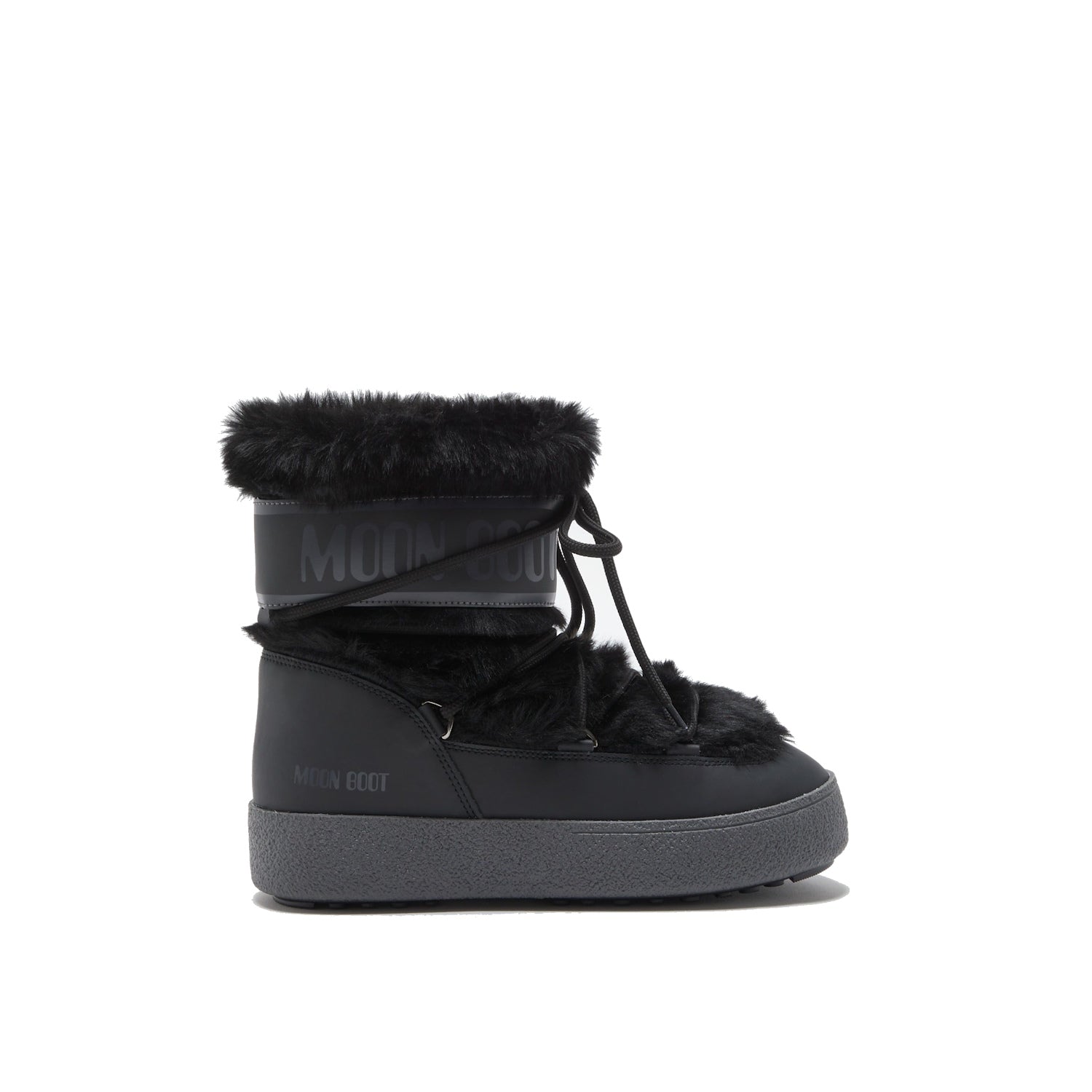 MOON BOOT LTRACK TUBE FAUX FUR NERO 2450130 N001 