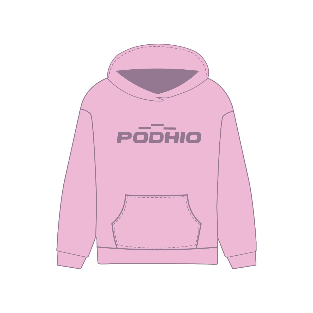PODHIO felpa pullover con cappuccio PD710 67 