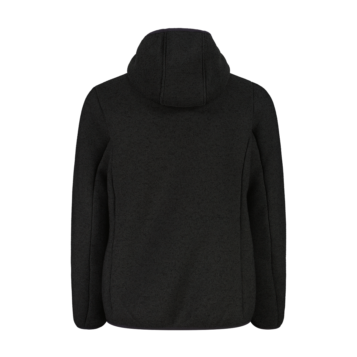 CMP Giacca in pile da bambina in knit tech melange con cappuccio 35H1675 U905 
