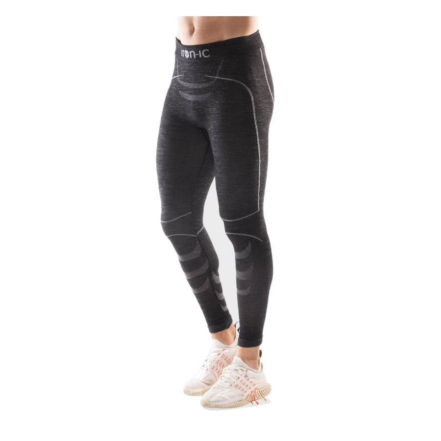 IRON-IC Leggings termici Merino 70 - ULTRA WARM 600824 BLK/GREY 