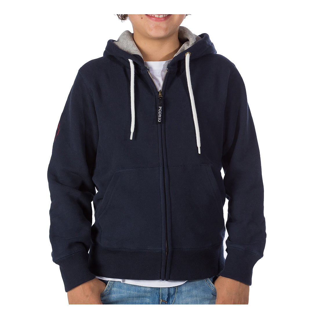 PODHIO FELPA AUTHENTIC 360 JUNIOR CON ZIP E CAPPUCCIO PD007 22 