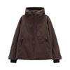 woman jacket fix hood with inner gaiter