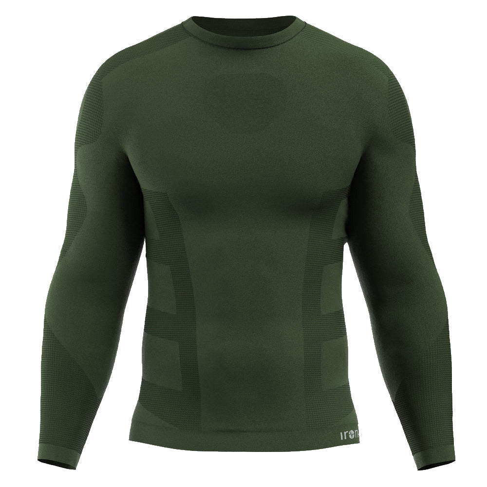 IRON-IC T-shirt manica lunga - uomo thermic 201771 FORESTGREEN 