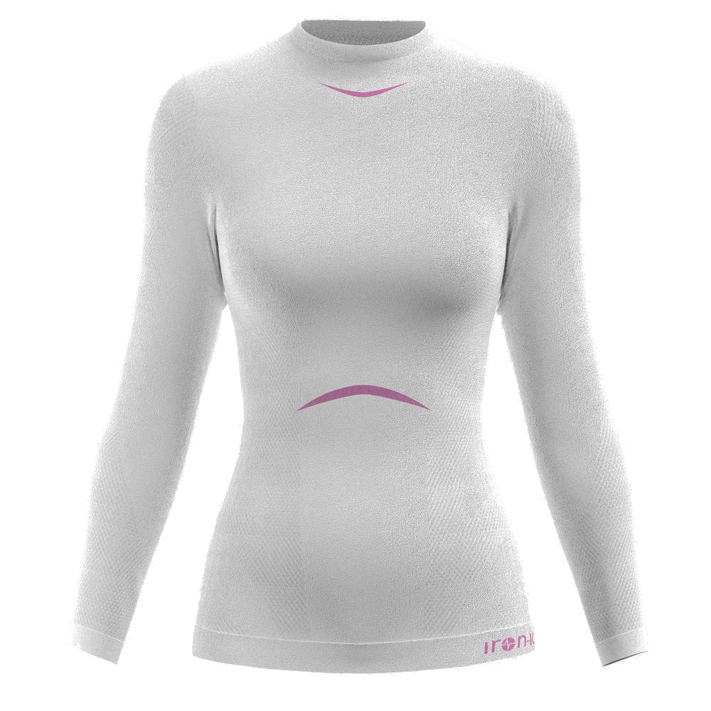 IRON-IC Maglia termica felpata donna Smear - I-Soft - ULTRA WARM 213002 WHITE 