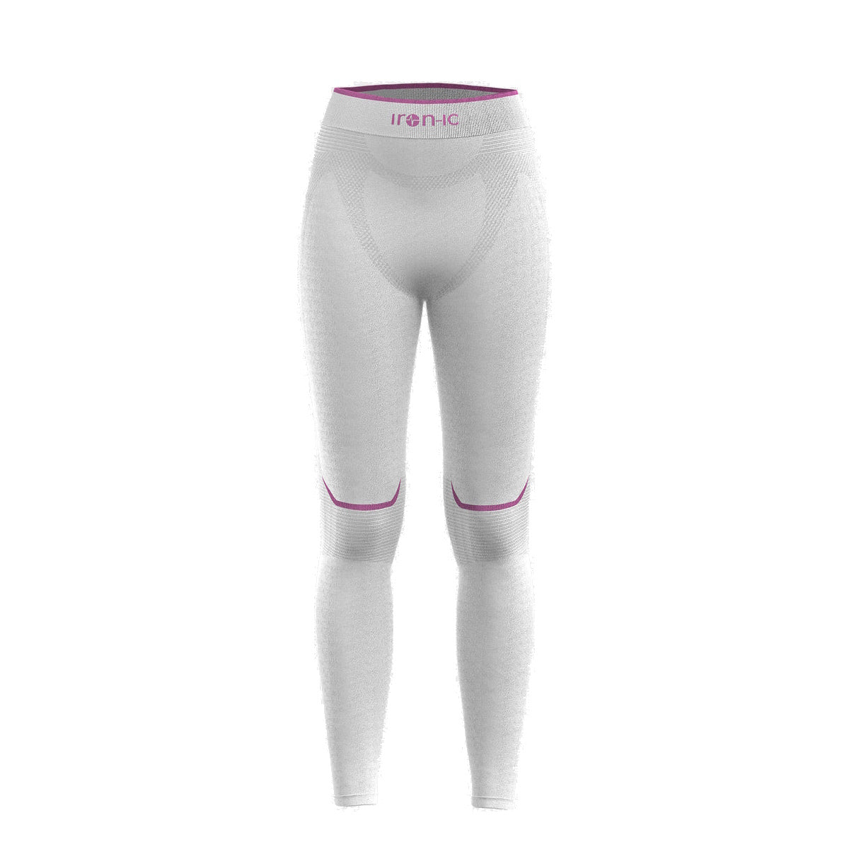 IRON-IC Leggings termici felpati donna Smear - I-Soft - ULTRA WARM 610867 WHITE 