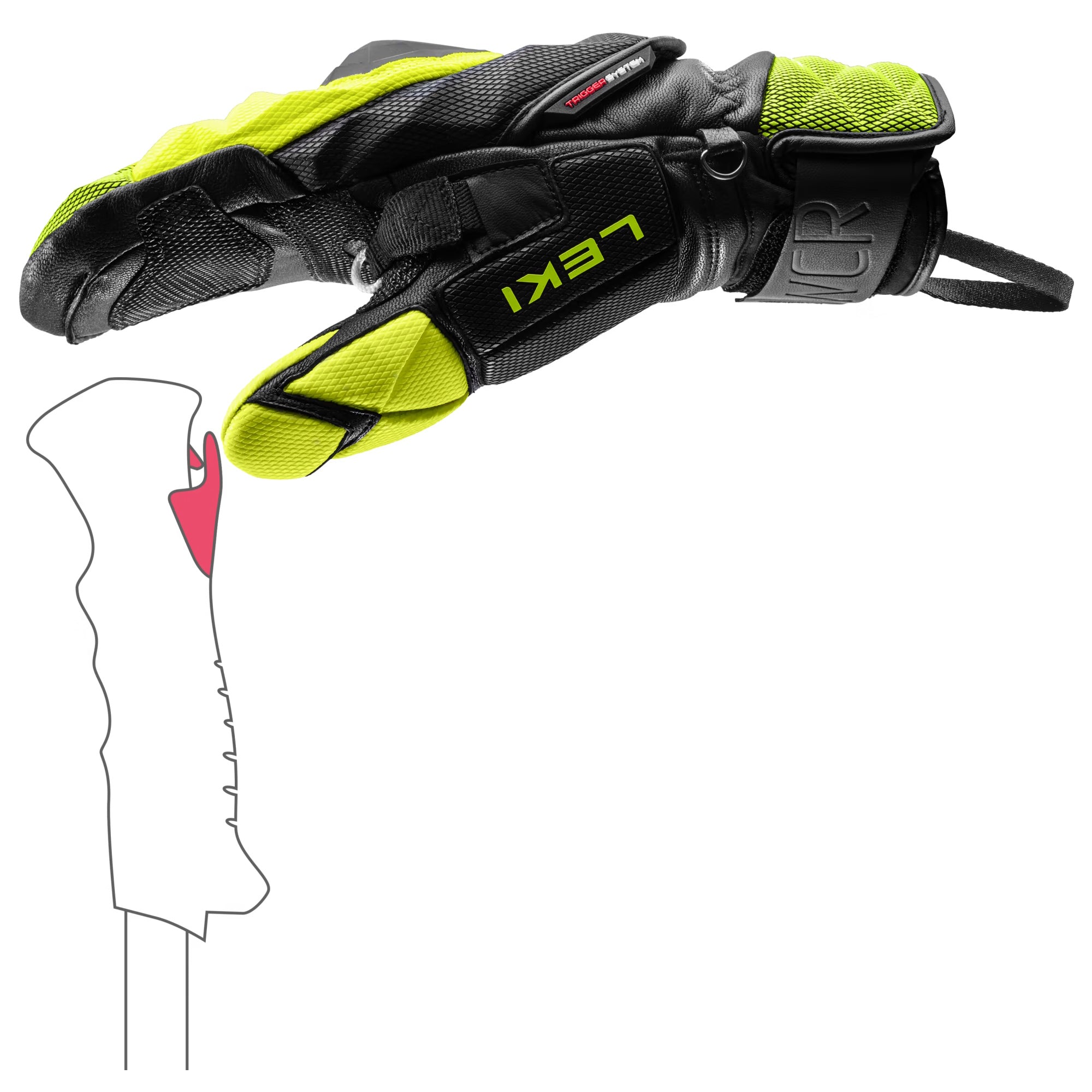 LEKI LEKI <BR/>WCR Venom SL 3D Mitt<BR/> 6548016 02 