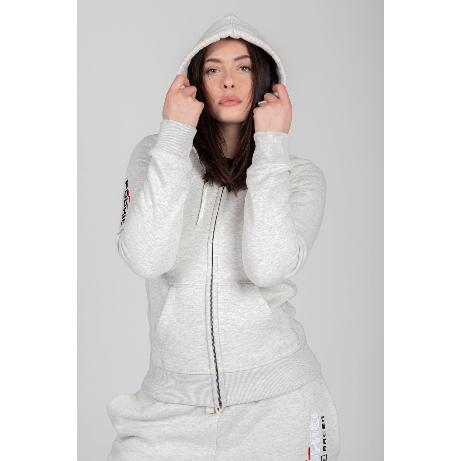 PODHIO PODHIO <BR/>FELPA AUTHENTIC 360 DONNA CON ZIP E CAPPUCCIO PD006 64 