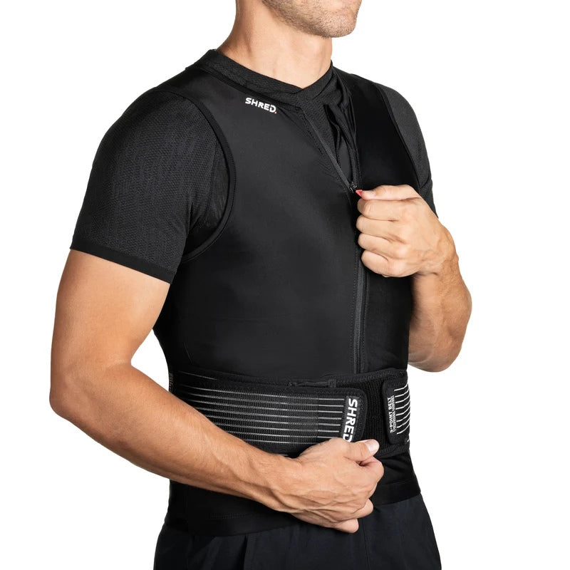 SHRED 2nd skin back protector hd vest zip<BR/> BPSHVQ11 . 