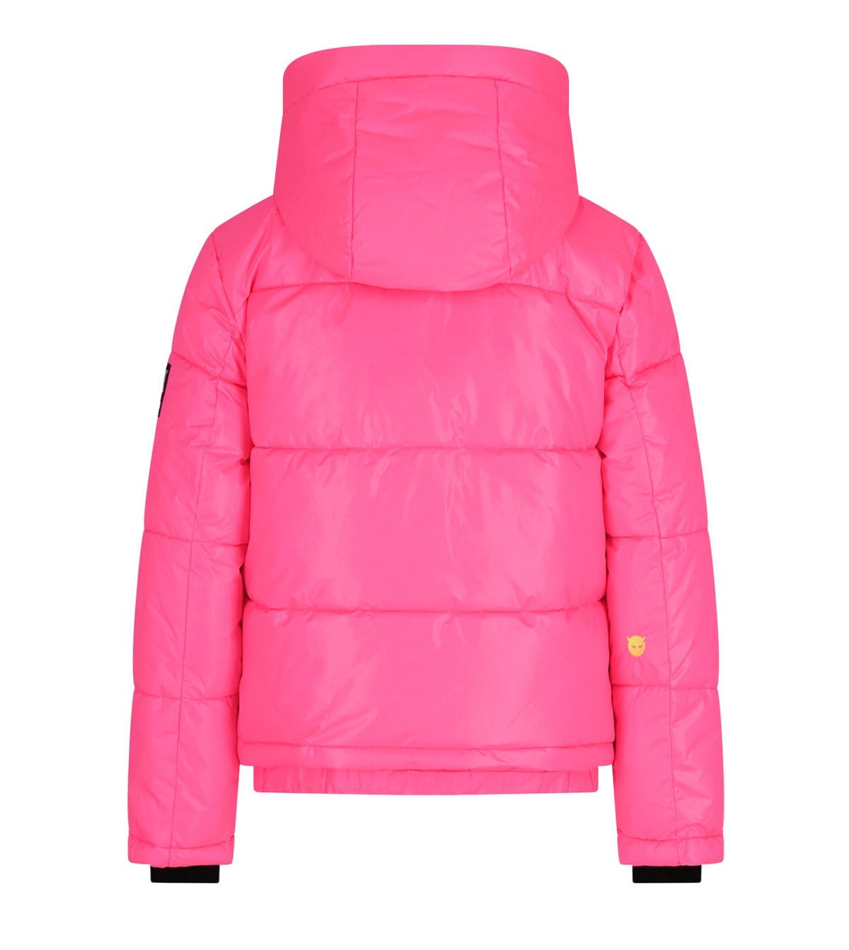 SUPER REBEL SPICY Shiny Hooded Ski Jacket Fluopink R609-5214 212 