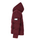 SUPER REBEL BELLA Oversized Hooded Ski Jacket Bordeaux R609-5216 260 