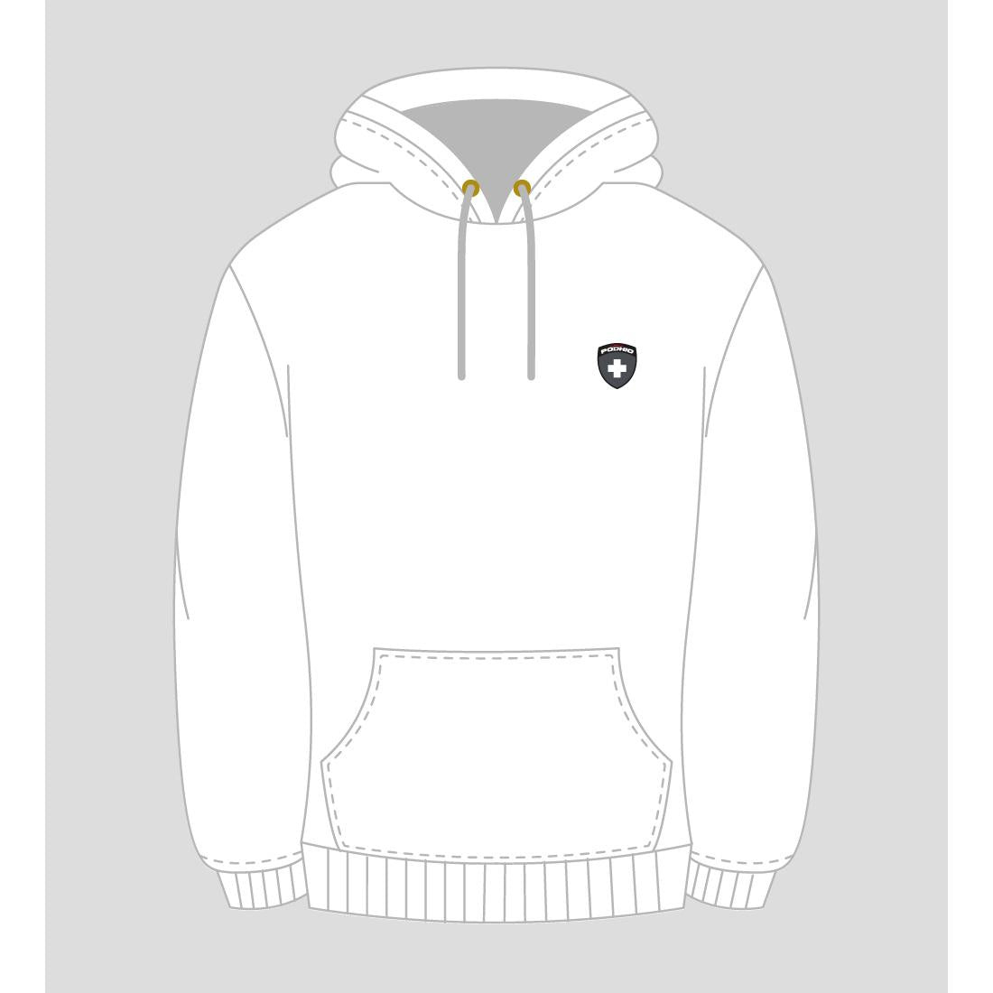 PODHIO FELPA CAPPUCCIO AUTHENTIC 360 UNISEX SCUDETTO PD910 23 