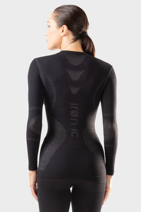 IRON-IC Maglia termica donna Merino 40 - THERMIC 213005 BLACK 