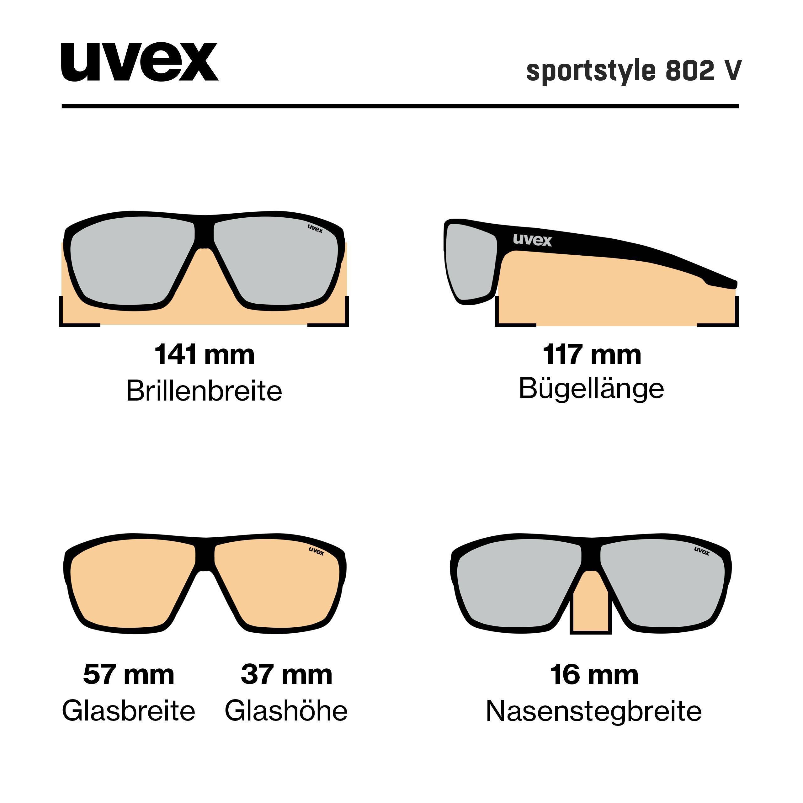 UVEX sportstyle 802 v 530872 2201 
