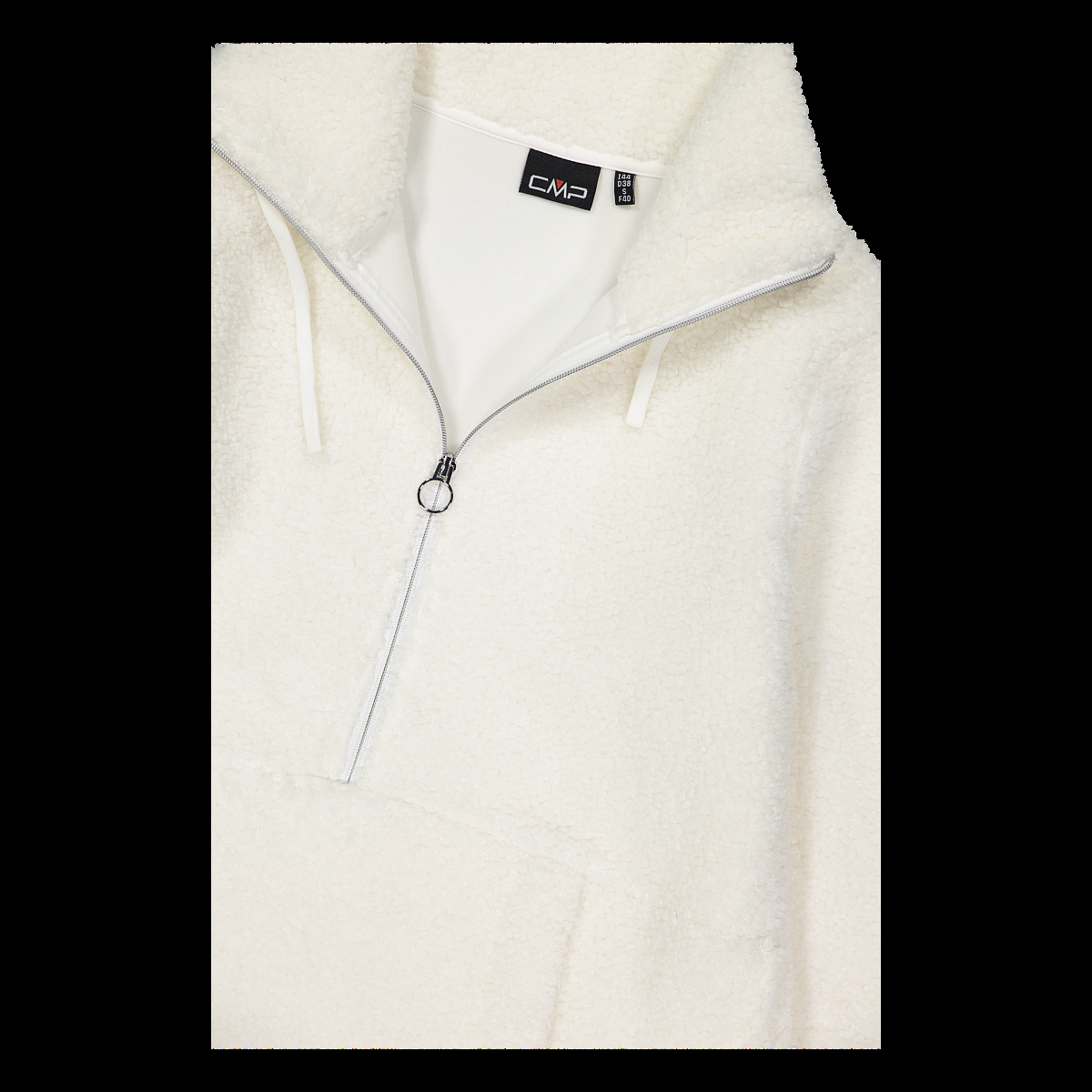 CMP Felpa mezza zip da donna in High Loft 32P3806 00XU 