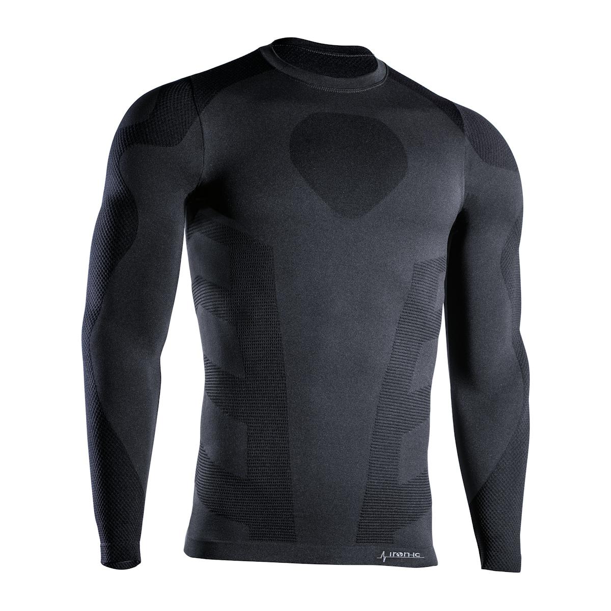 IRON-IC T-shirt manica lunga - uomo thermic 201771 BLACK 