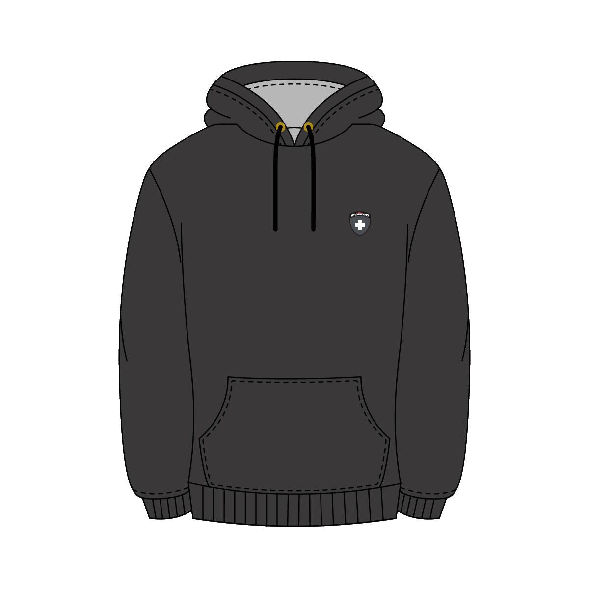 PODHIO FELPA CAPPUCCIO AUTHENTIC 360 UNISEX SCUDETTO PD910 31 
