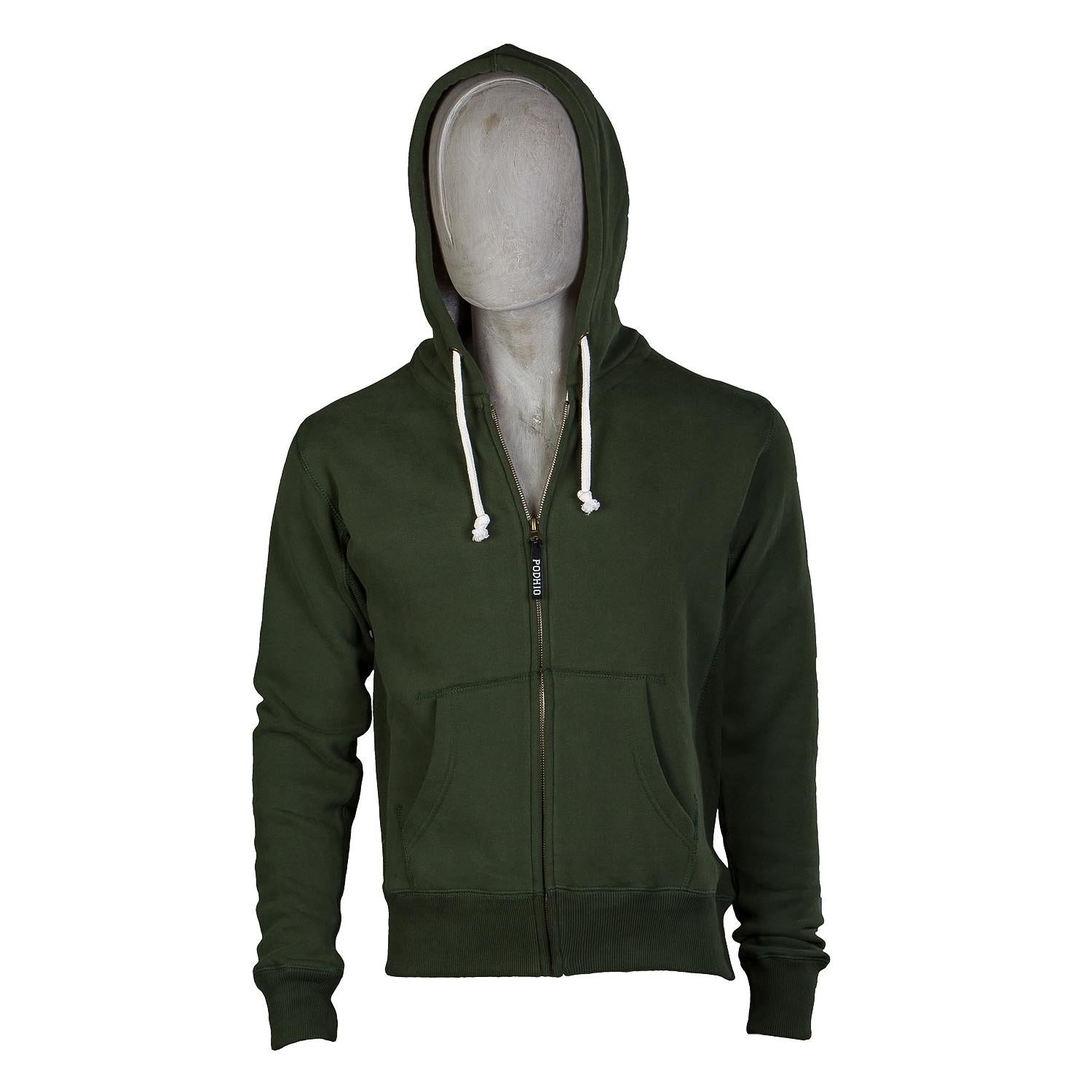 PODHIO PODHIO GIACCA IN FELPA CON ZIP E CAPPUCCIO UOMO PD005 84 