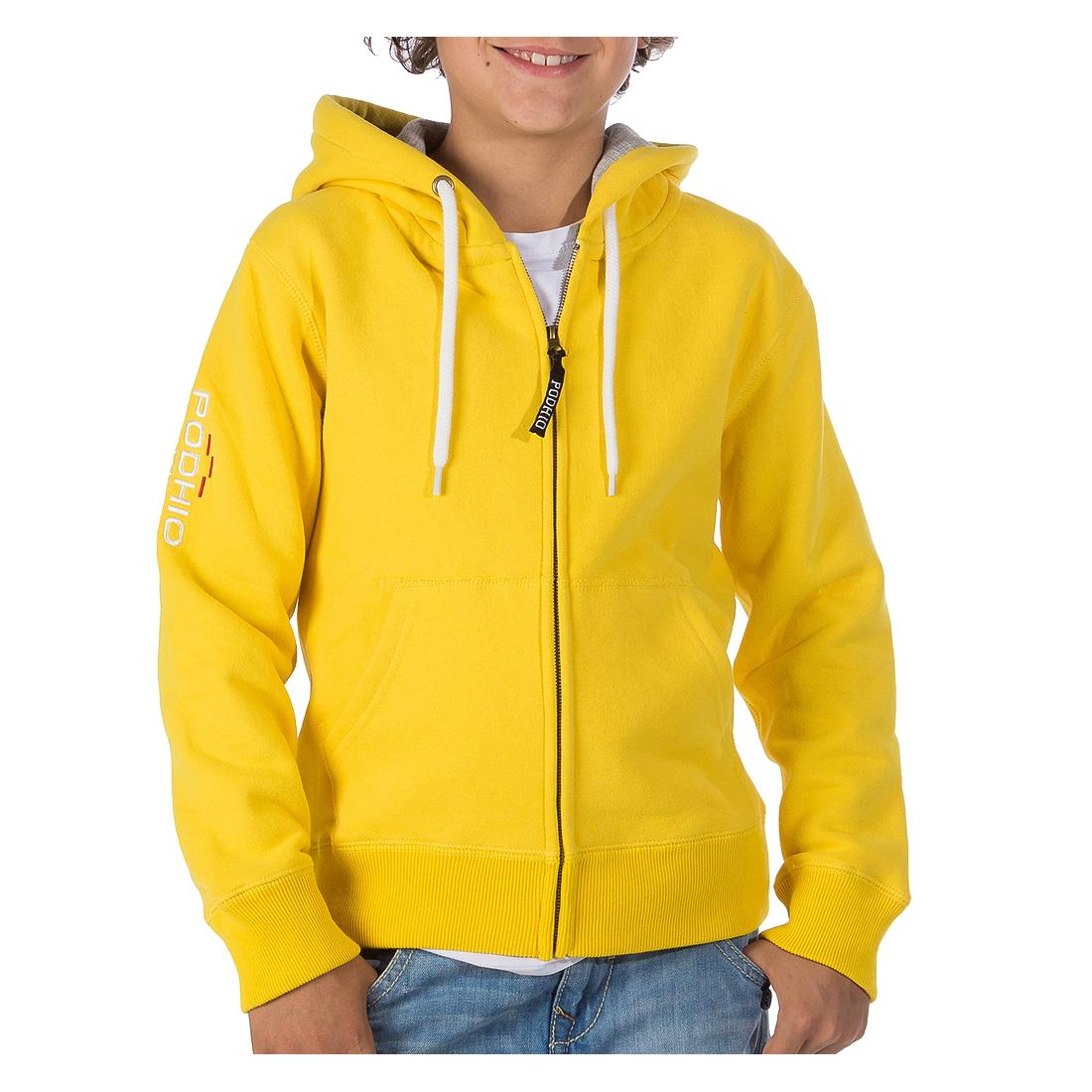 PODHIO PODHIO <BR/>FELPA AUTHENTIC 360 JUNIOR CON ZIP E CAPPUCCIO PD007 46 