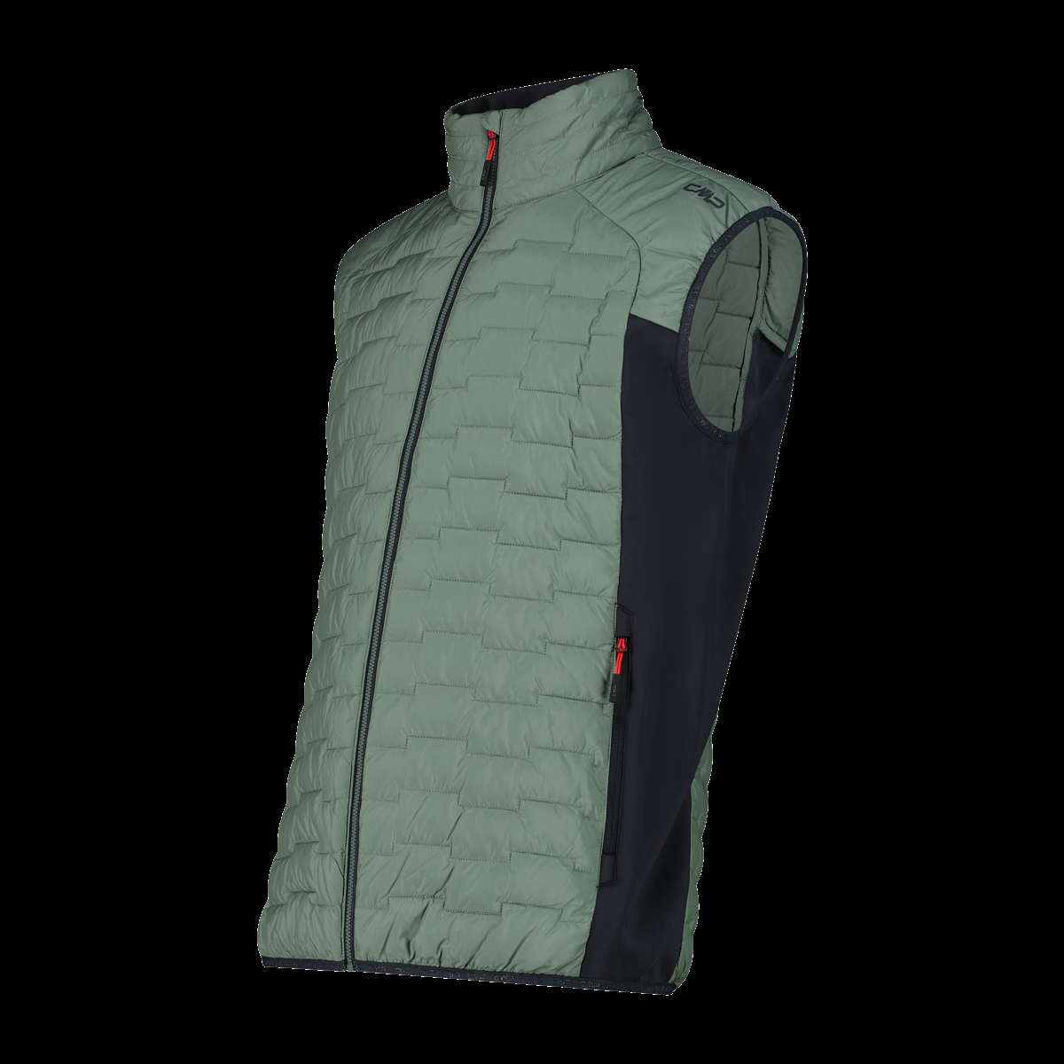 CMP Gilet smanicato ibrido da uomo imbottito con PrimaLoft Black thermoplume Unlimitech 35Z2807 F762 