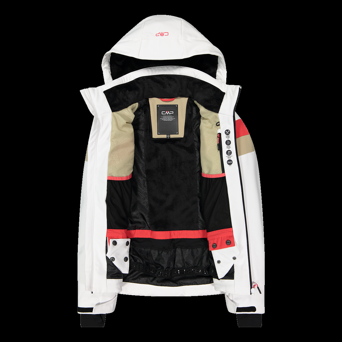 CMP Giacca da sci in softshell da donna 34W4536 A001 