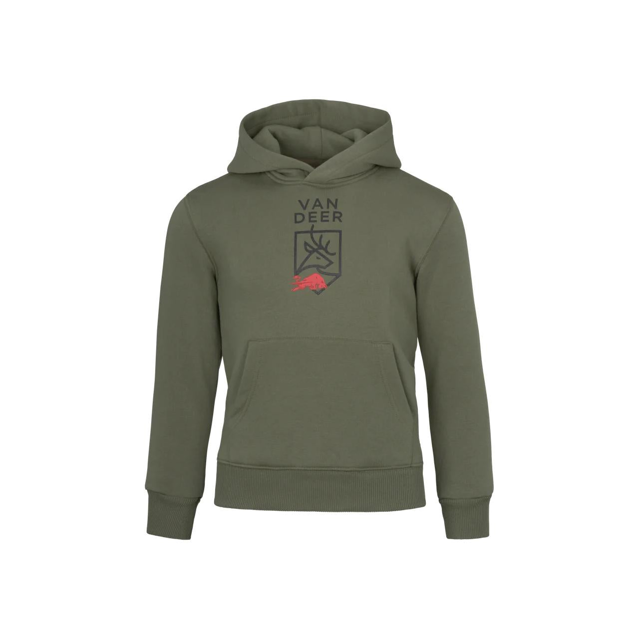 VAN DEER logo hoodie jr LOGO HOODIE JR KHAKI 