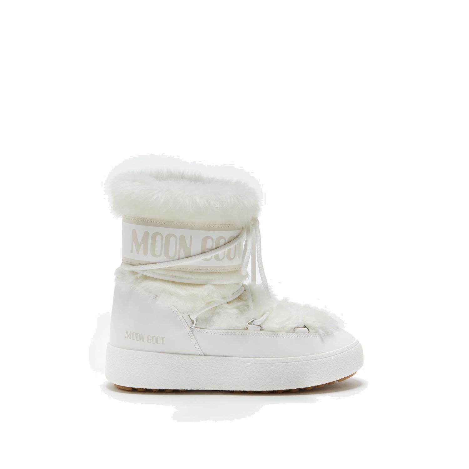 MOON BOOT LTRACK TUBE FAUX FUR BIANCO 2450130 A001 