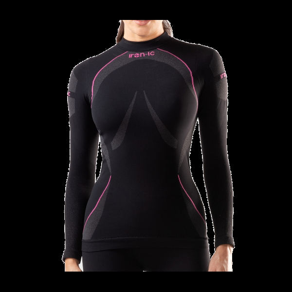 IRON-IC Maglia termica donna Super Traspirante WARM-UP - Odorless - WARM 213004 BLACK 
