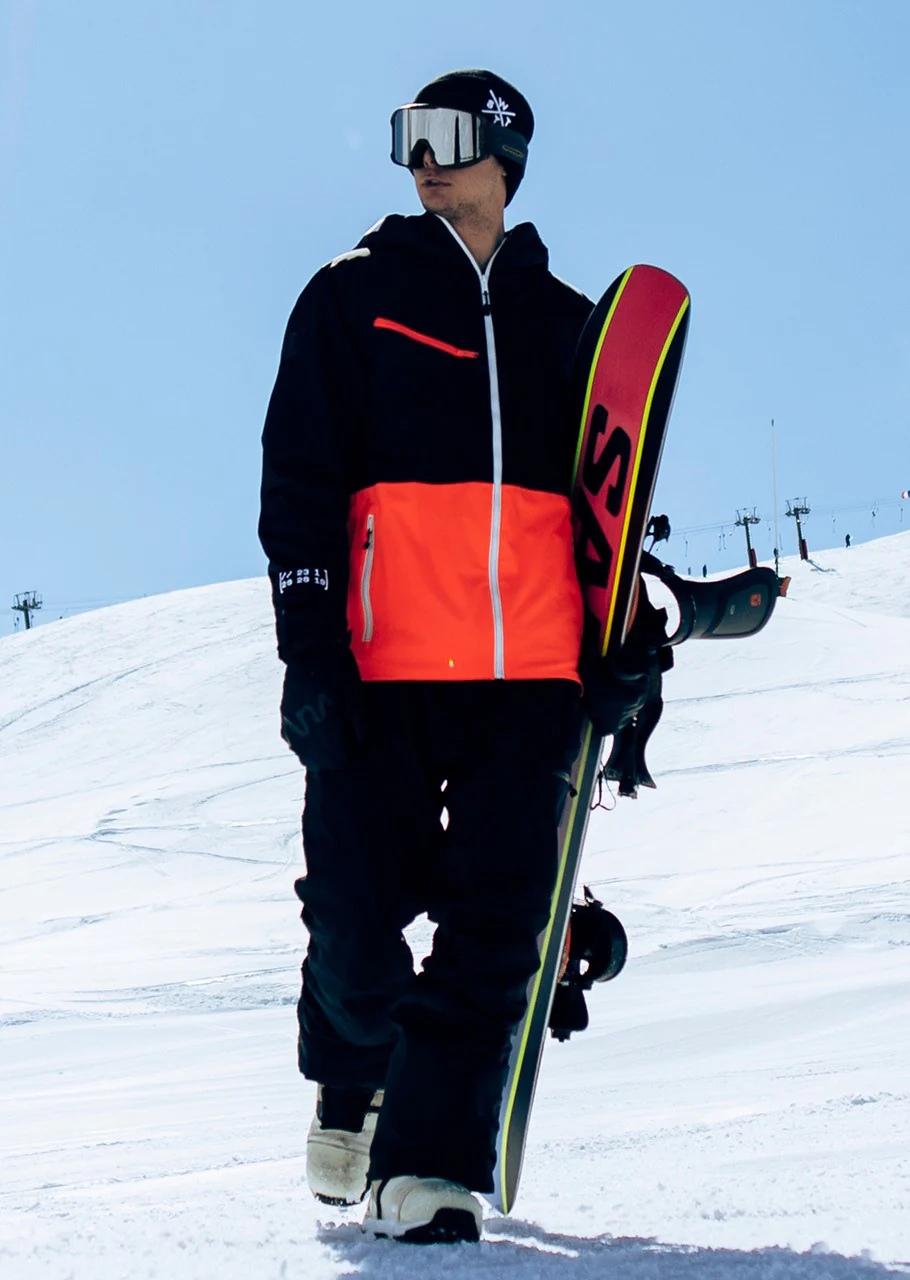 WATTS X-Temper Ski Jacket - Black and Fluorescent Orange X-TEMPER W9092 