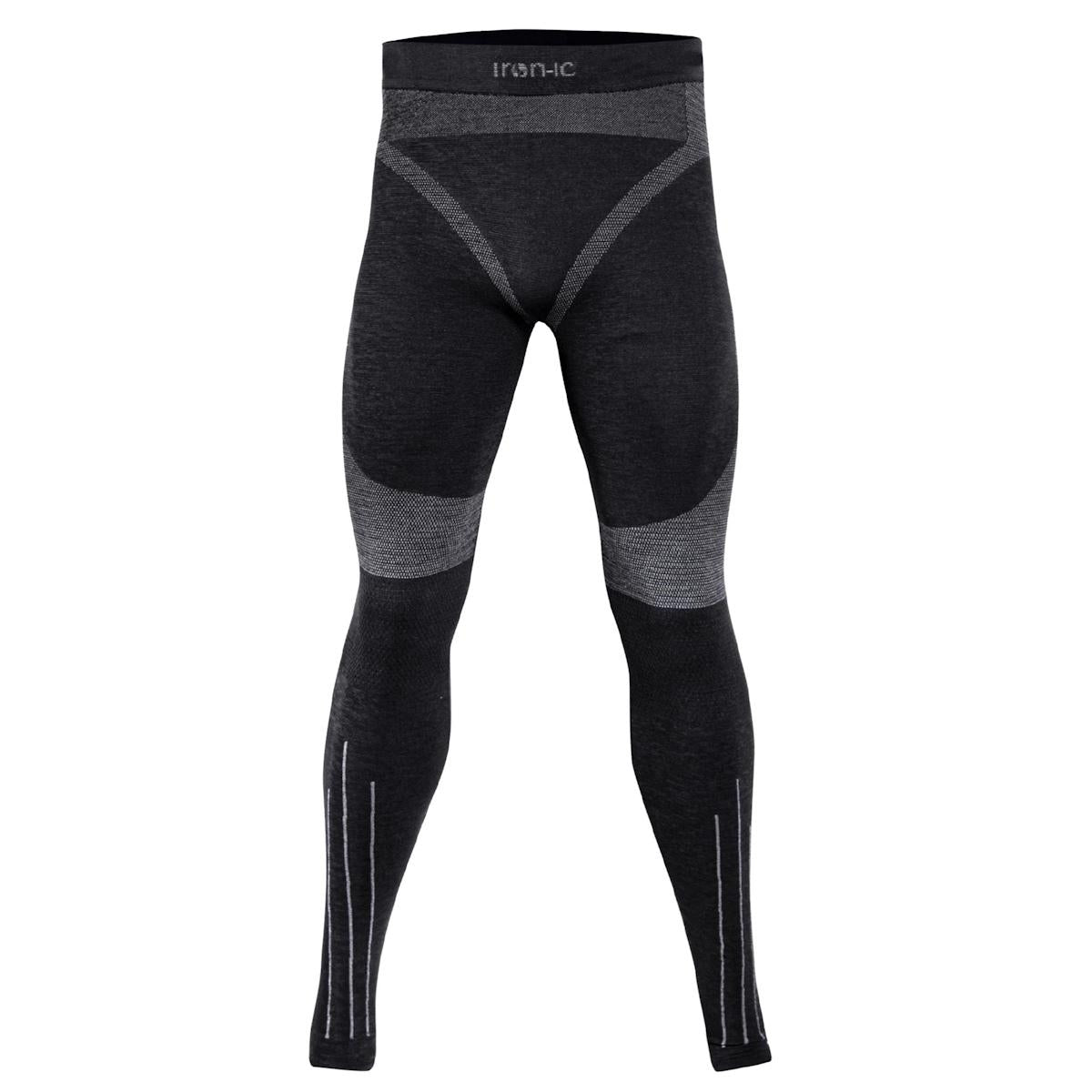 IRON-IC Panta lungo merino black - Uomo performance 600783 BLK 