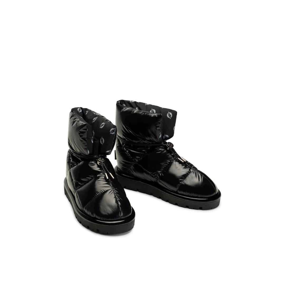 FLUFIè Shiny Jet Black Pillow Boot S03 JETBLACK 