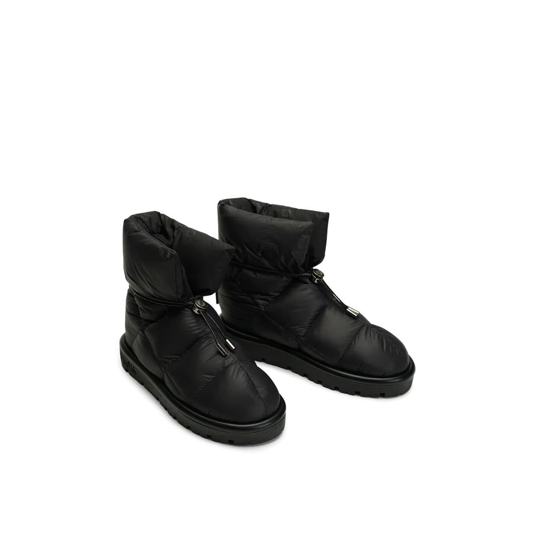 FLUFIè Metallic Jet Black Pillow Boot S02 JETBLACK 