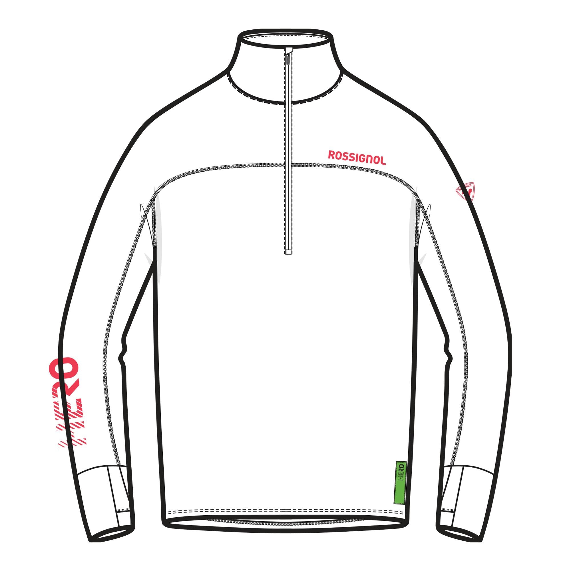 ROSSIGNOL M HERO HALF ZIP FIRST LAYER RLPML12 100 