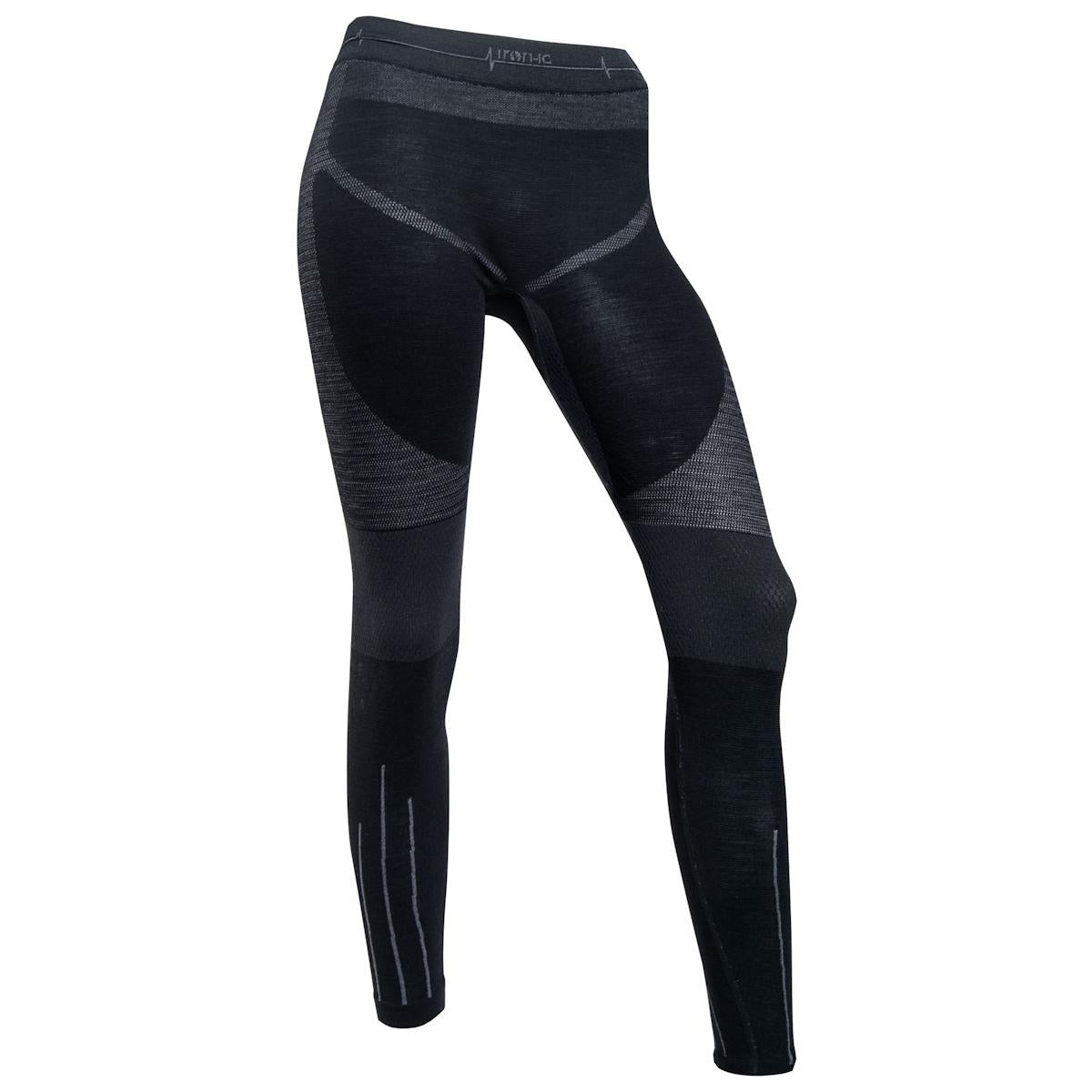 IRON-IC Panta merino lungo black - Donna performance 610565 BLK 