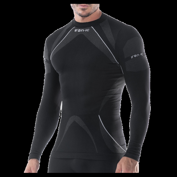 IRON-IC Maglia termica Super Traspirante WARM-UP - Odorless - WARM 202003 BLACK 