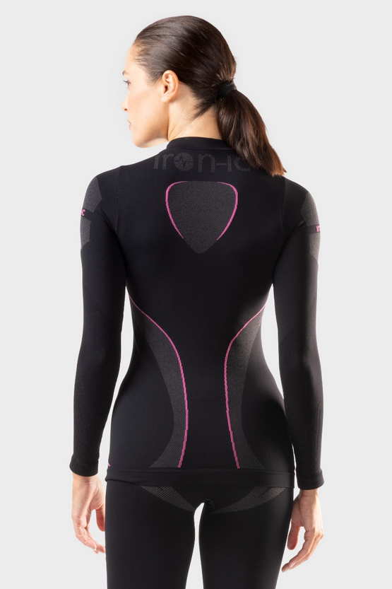 IRON-IC Maglia termica donna Super Traspirante WARM-UP - Odorless - WARM 213004 BLACK 