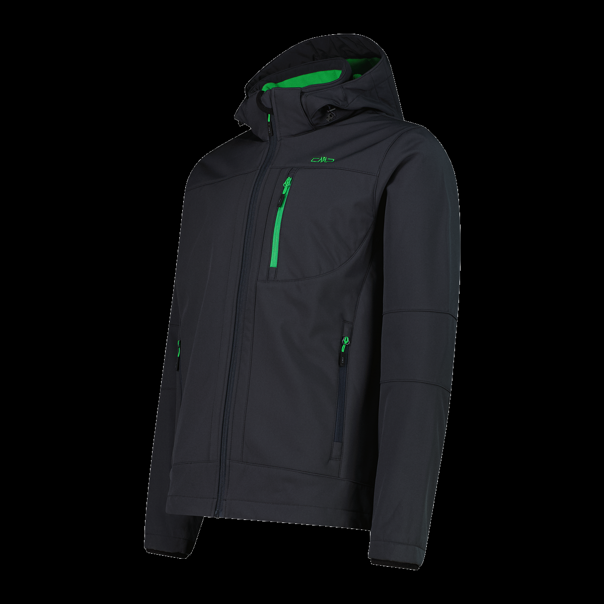 CMP Giacca da uomo in Softshell con cappuccio staccabile 3A01787N 01UU 