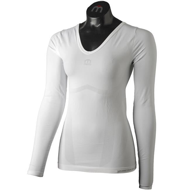 MICO MICO <BR/>MAGLIA SCOLLO A V MANICA LUNGA WOMAN IN01807 001 
