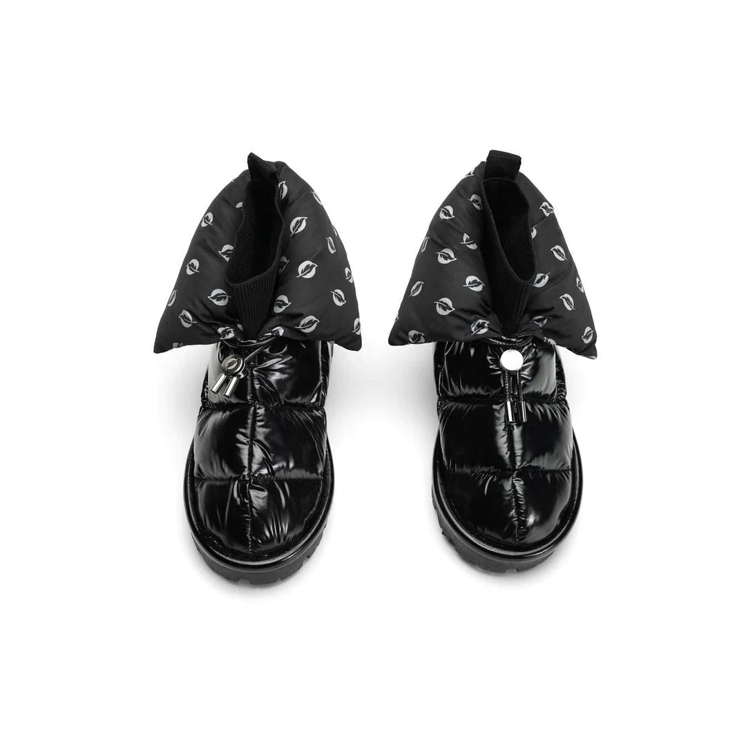 FLUFIè Shiny Jet Black Pillow Boot S03 JETBLACK 