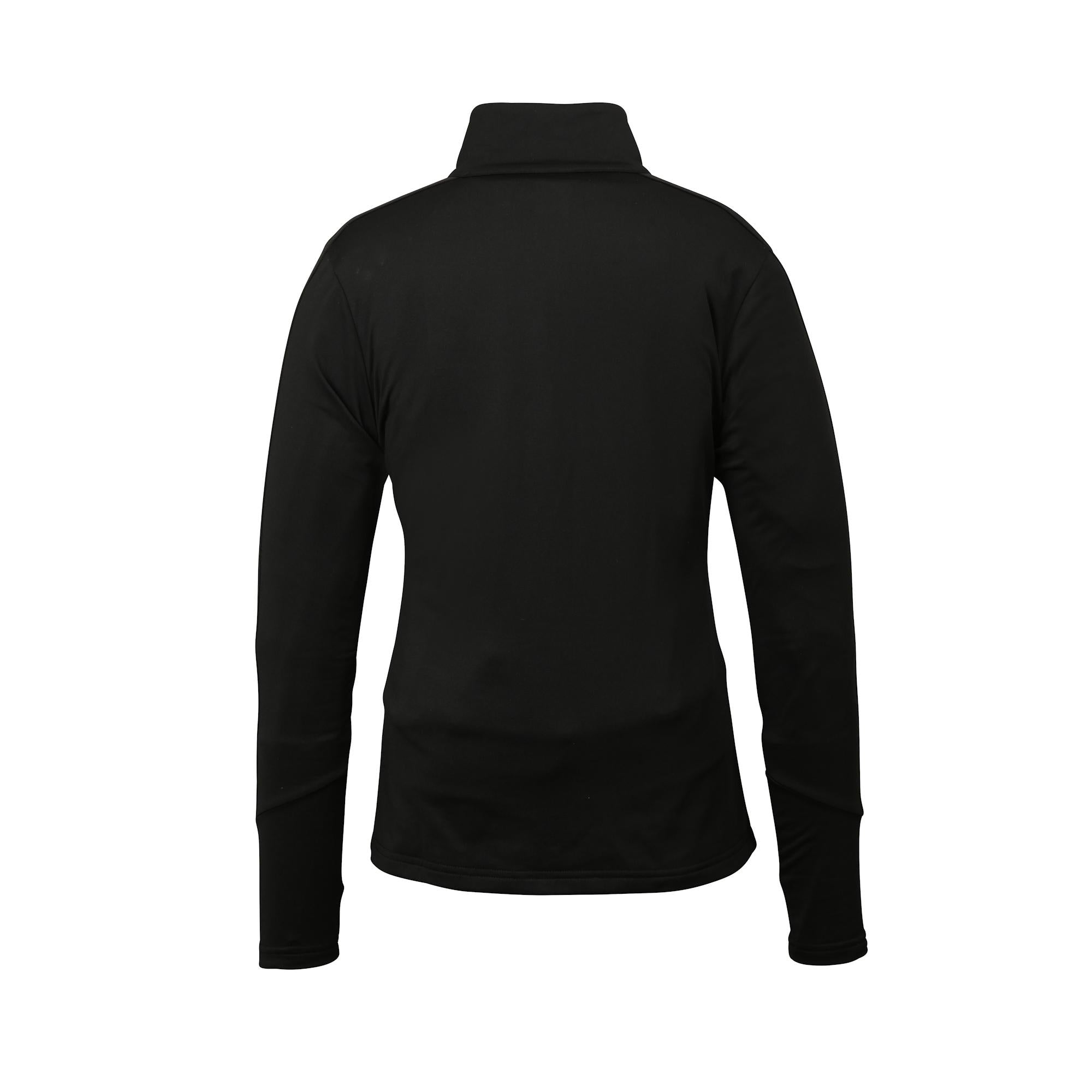 PHENIX basic set-in sleeve mock neck tee W25LS60 BK 