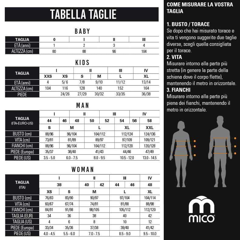 MICO MICO KIT MAGLIA LUPETTO MANICA LUNGA + CALZAMAGLIA 3/4 KIDS M1 SKINTECH ITA BX02868 007 